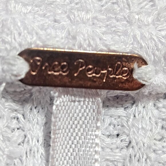 Free People XS Olivia Flare-Sleeve Waffle-Knit Tunic Top Boho - Picture 4 of 16